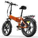 Eletronbike_OD20_Foldable_ebikes-Orange_back_left_side.webp
